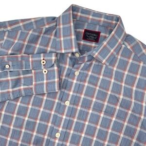UNTUCKit Mens Small Plaid Slim Fit Long Sleeve Button Down‎ Shirt Wrinkle Free
